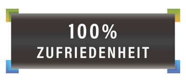 % 100 Zufriedenheit web Sticker Düğmesi