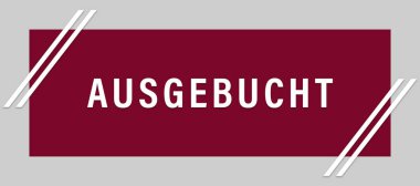 ausgebucht web Sticker Button