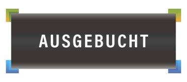 ausgebucht web Sticker Button