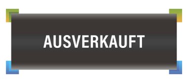 ausverkauft web Sticker Button