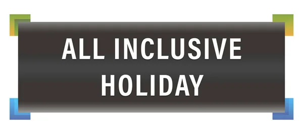 All inclusive holiday web Sticker Button — Stok fotoğraf