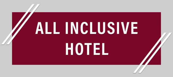 All-inclusive-Hotel-Websticker-Taste — Stockfoto