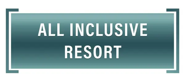 All Inclusive Resort Web sticker knop — Stockfoto