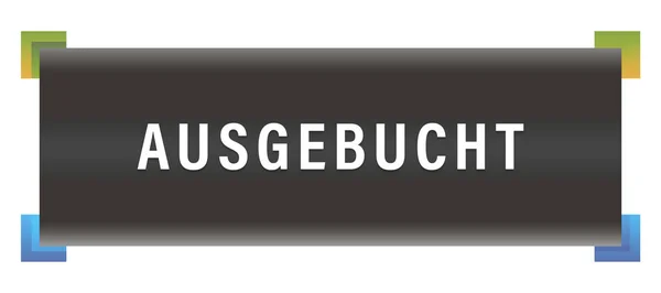 Ausgebucht web Sticker Button — Φωτογραφία Αρχείου