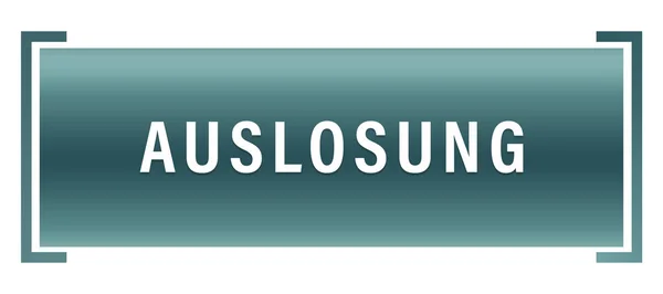 Auslosung web Sticker Button — стокове фото