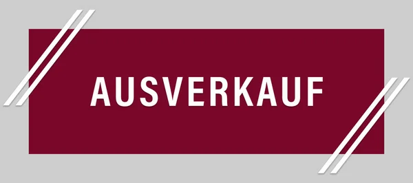 Ausverkauf web Sticker Button — Φωτογραφία Αρχείου