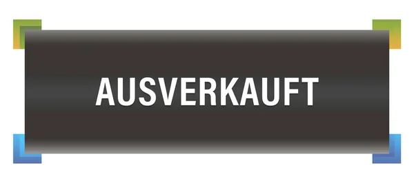 Ausverkauft web Sticker Button — Stock fotografie