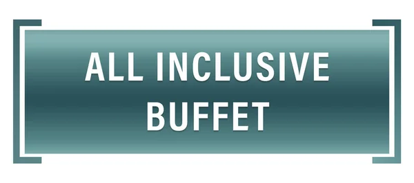 All inclusive buffet web Sticker Button — Stockfoto