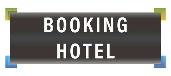 Buchung Hotel Web Sticker Button — Stockfoto