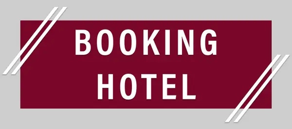 Buchung Hotel Web Sticker Button — Stockfoto