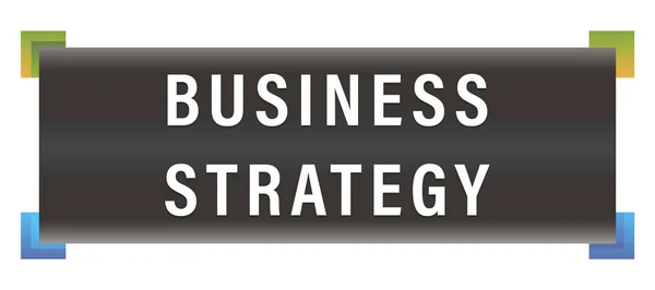 Business Strategy Web sticker knop — Stockfoto