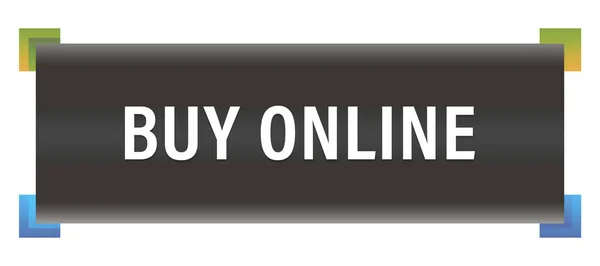 Köp online Web klistermärke knappen — Stockfoto