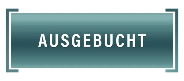 Ausgebucht web Sticker knop — Stockfoto