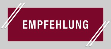 Empfehlung web Sticker Button