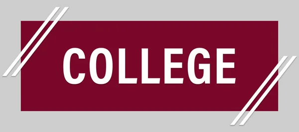 College Web sticker knop — Stockfoto