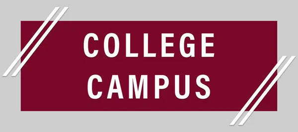 College Campus Web Sticker Schaltfläche — Stockfoto