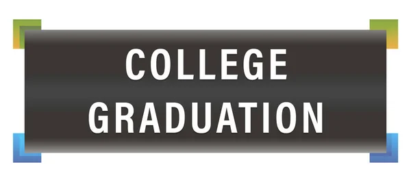Web absolventů vysoké školy Sticker Button — Stock fotografie