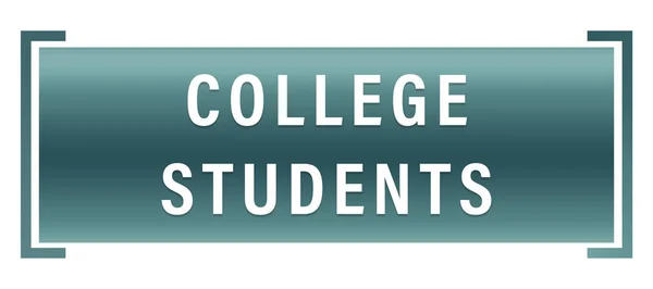 Üniversite Öğrencileri Web Yapıştırıcı Düğmesi — Stok fotoğraf