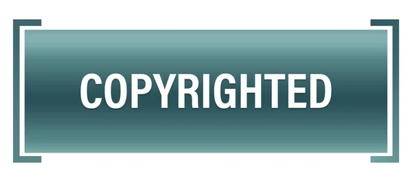 Copyrighted web Sticker Button — Stock Photo, Image