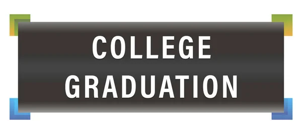 College graduation web Sticker Button — Stock Photo, Image