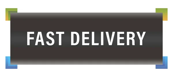 Fast delivery web Sticker Button — Stock Photo, Image