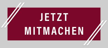 Jetzt mitmachen web Sticker Button