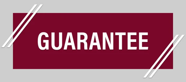 Guarantee web Sticker Button — Stock Photo, Image