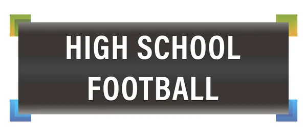 High School Football web Sticker Button — Stock Photo, Image