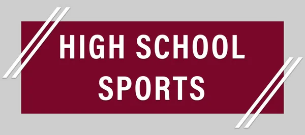 High School Sport web Sticker Button — Stockfoto