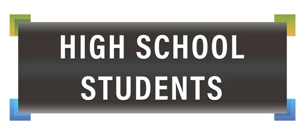 High School Students web Sticker Button — Stock Photo, Image