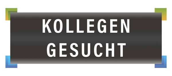 Kollegen suchen Websticker-Taste — Stockfoto