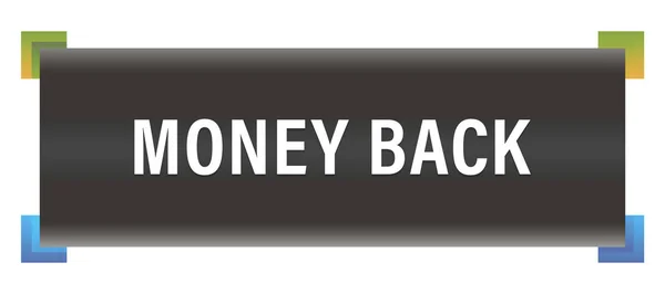 Money back web Sticker Button — Stock Photo, Image