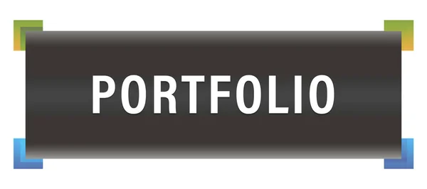 Portfolio Web klistermärke knapp — Stockfoto