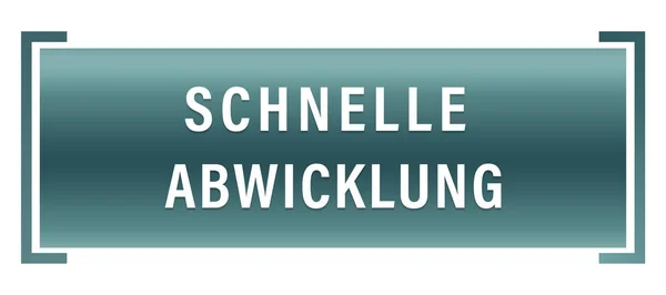 Schnelle Abwicklung web adesivo botão — Fotografia de Stock