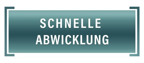 Schnelle Abwicklung web Sticker Button — Stockfoto