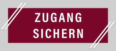  Zugang sichern web Sticker Düğmesi