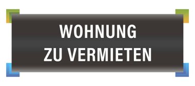  Wohnung zu vermieten web Sticker Button