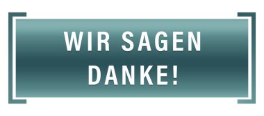 Wir sagen Danke! web Sticker Düğmesi