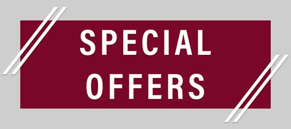 Special offers web Sticker Button — Stock Photo, Image