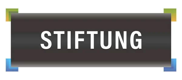 Pulsante adesivo web Stiftung — Foto Stock