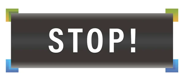 Stop web Sticker knop — Stockfoto