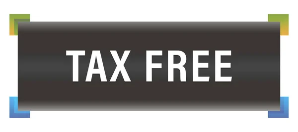 Livre de impostos web adesivo botão — Fotografia de Stock