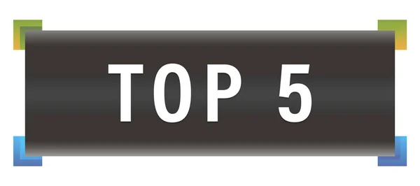 Top 5 Web Sticker Button — Stockfoto