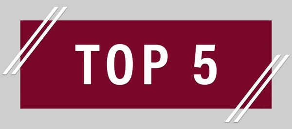 Top 5 web matrica gomb — Stock Fotó