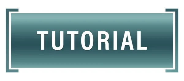 Tutorial web Sticker Button — Stock Photo, Image