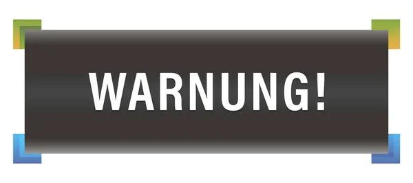 Warnung web Sticker Button — Stock Photo, Image