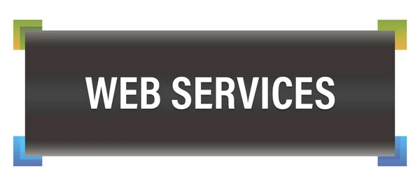 Tombol Stiker Web Services — Stok Foto