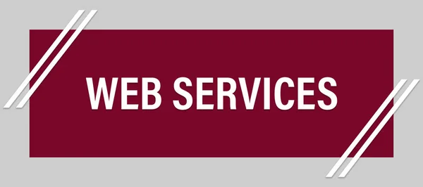 Tombol Stiker Web Services — Stok Foto