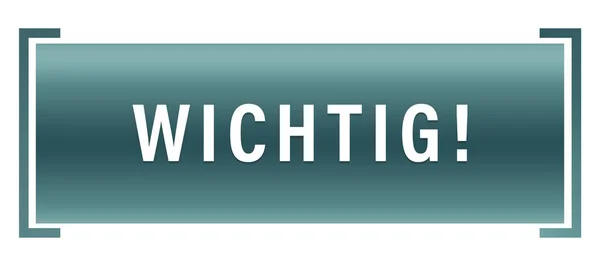 Wichtig！ web Sticker按钮 — 图库照片