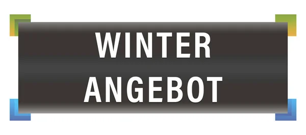 Winterangebot web Sticker Düğmesi — Stok fotoğraf